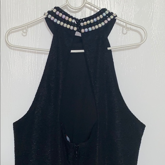 Teeze Me Womens Textured Glitter Maxi formal Dress - Picture 5 of 6